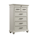Slater Antique White 3-Piece King Platform Storage Bedroom Set - Ornate Home