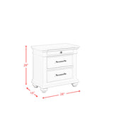Slater Antique White 3-Piece King Platform Storage Bedroom Set - Ornate Home
