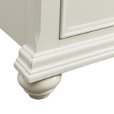 Slater Antique White 4-Piece King Platform Storage Bedroom Set - Ornate Home