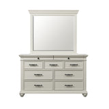 Slater Antique White 9-Drawer Dresser Dresser & Mirror Set - Ornate Home