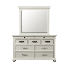 Slater Antique White 9-Drawer Dresser Dresser & Mirror Set - Ornate Home