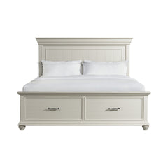 Slater Antique White King Bed - Ornate Home