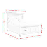 Slater Black 3-Piece Queen Platform Storage Bedroom Set - Ornate Home