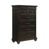 Slater Black 5-Piece King Platform Storage Bedroom Set - Ornate Home