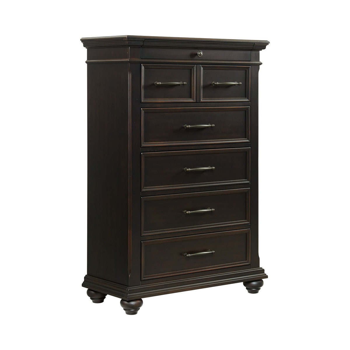 Slater Black 5-Piece King Platform Storage Bedroom Set - Ornate Home