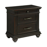Slater Black 5-Piece King Platform Storage Bedroom Set - Ornate Home