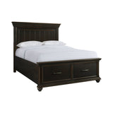 Slater Black 5-Piece Queen Platform Storage Bedroom Set - Ornate Home