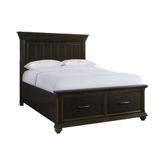 Slater Black 5-Piece Queen Platform Storage Bedroom Set - Ornate Home