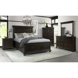 Slater Black 6-Piece Queen Platform Storage Bedroom Set - Ornate Home