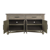 Slater Works Natural 4 Door, 2 Drawer Server - Ornate Home
