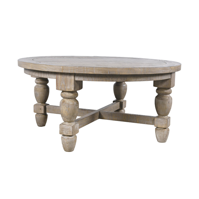 Slater Works Natural 40 Round Cocktail Table - Ornate Home