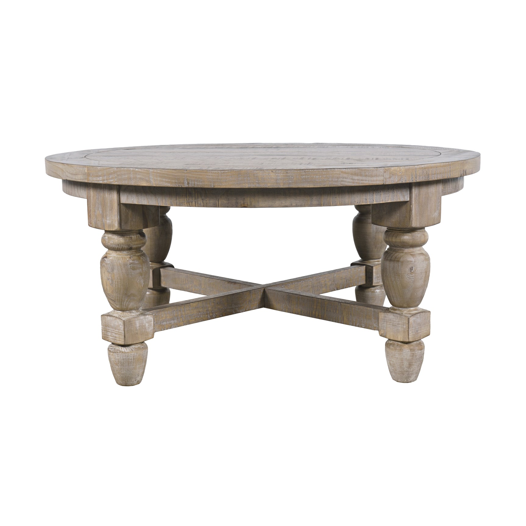Slater Works Natural 40 Round Cocktail Table - Ornate Home