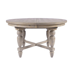 Slater Works Natural/Cream Oval Dining Table w/ 4 Upholstered Chair - Ornate Home
