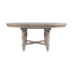 Slater Works Natural/Cream Oval Dining Table w/ 4 Upholstered Chair - Ornate Home