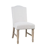 Slater Works Natural/Cream Upholstered Chair (Set of 2) - Ornate Home