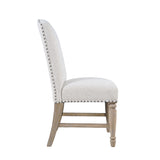 Slater Works Natural/Cream Upholstered Chair (Set of 2) - Ornate Home