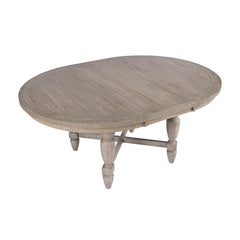Slater Works Natural Oval Dining Table w/ 4 Ladder Back Chair - Ornate Home