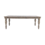 Slater Works Natural Rectangular Dining Table w/ 4 Ladder Back Chair - Ornate Home