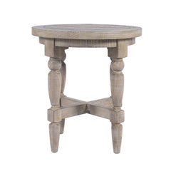 Slater Works Natural Round End Table - Ornate Home