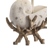Sleeping Shell White/Brown Table Lamp - Ornate Home