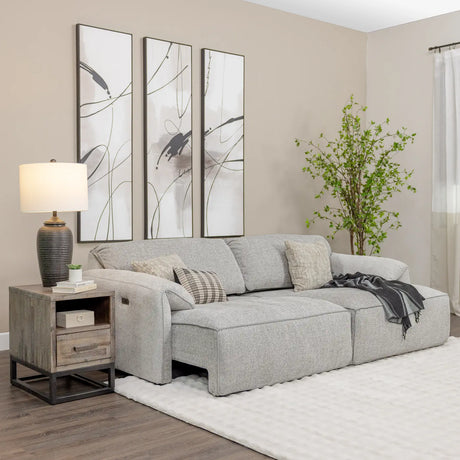 Slide Taupe Power Sofa Sleeper - Ornate Home