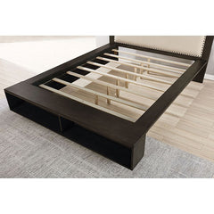 Sligo Dark Gray/Beige Queen Bed - Ornate Home
