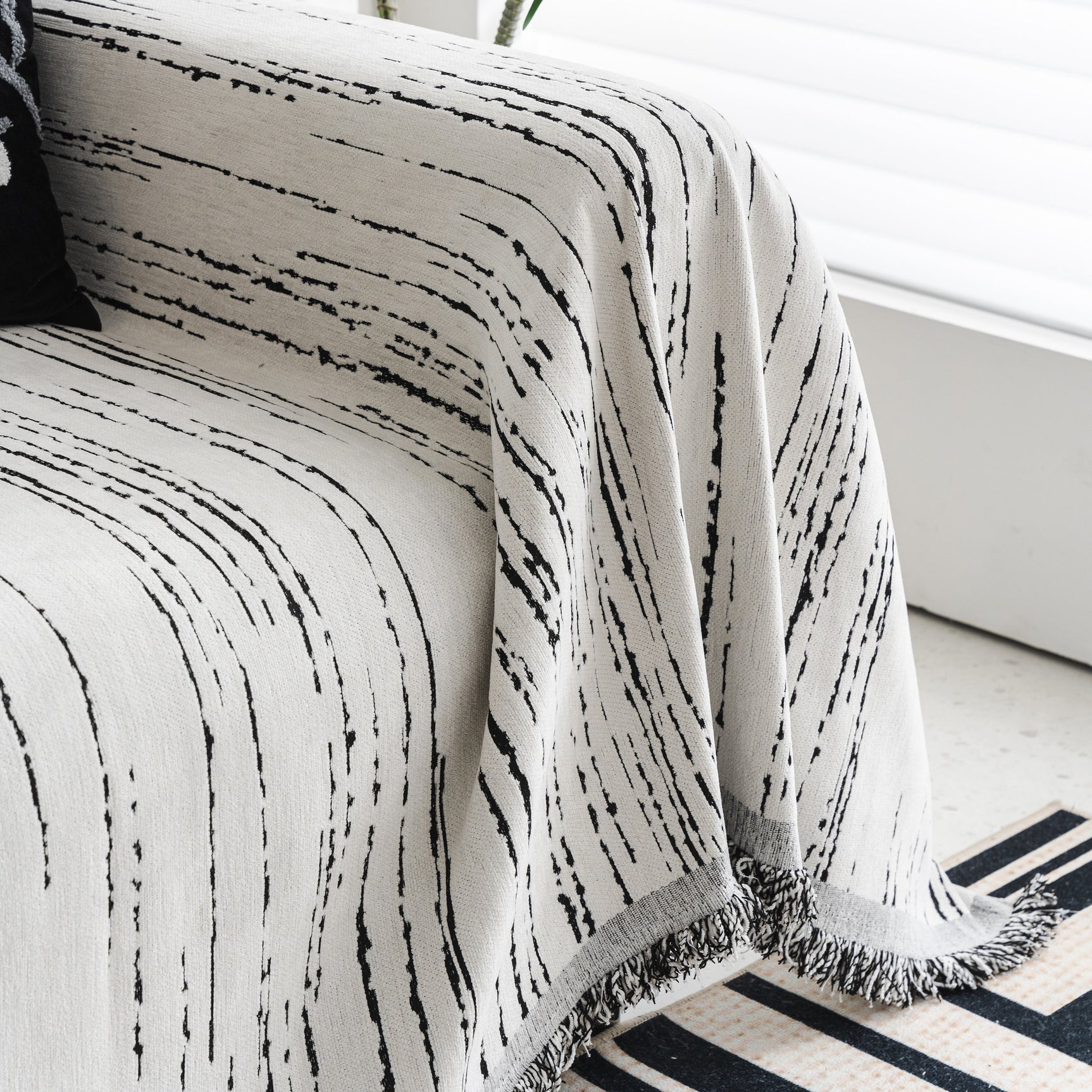 Slip Covers for Sofas, Sofa Throw Cover Soft Chenille Sofa Bed Cover, L Shaped Sectional Couch Covers - Ornate Home