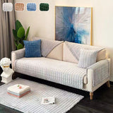 Slipcover KAS Plush Sofa Towel Enhances Living Room Decor with Non-Slip Protection for Furniture - Ornate Home
