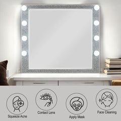 Sliverfluff Champagne Mirror - Ornate Home