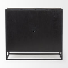 Sloan Black Wood Accent Cabinet - Ornate Home
