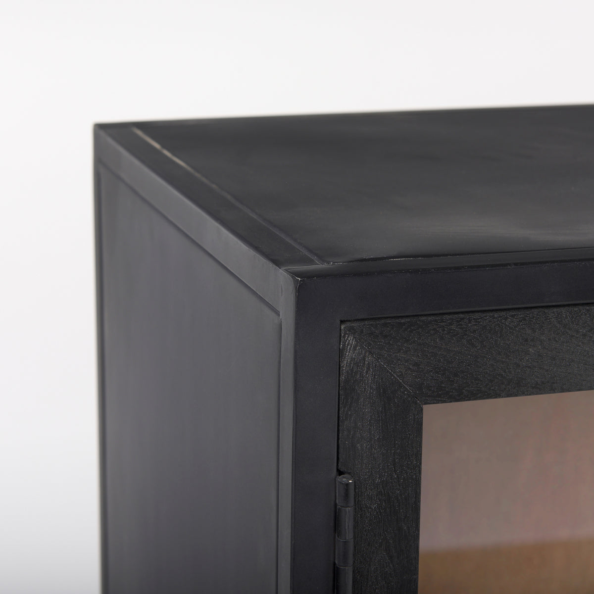 Sloan Black Wood Accent Cabinet - Ornate Home