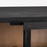 Sloan Black Wood Accent Cabinet - Ornate Home