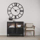 Sloan Black Wood Accent Cabinet - Ornate Home