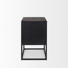 Sloan Black Wood Side Table