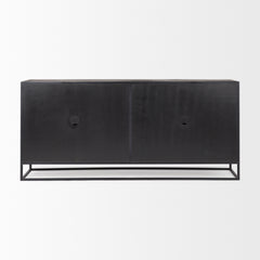 Sloan Black Wood Sideboard - Ornate Home