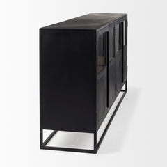 Sloan Black Wood Sideboard - Ornate Home