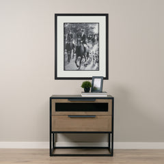 Sloan Light Brown/Black Side Table