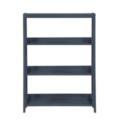 Sloane Blue 3 Fixed Shelves Bookcase - Ornate Home