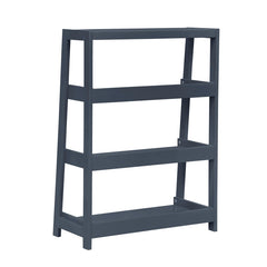 Sloane Blue 3 Fixed Shelves Bookcase - Ornate Home
