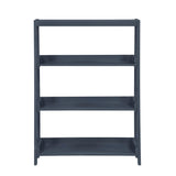 Sloane Blue 3 Fixed Shelves Bookcase - Ornate Home