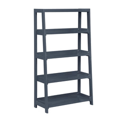 Sloane Blue 4 Fixed Shelves Bookcase - Ornate Home