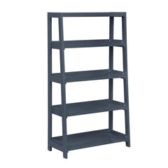 Sloane Blue 4 Fixed Shelves Bookcase - Ornate Home