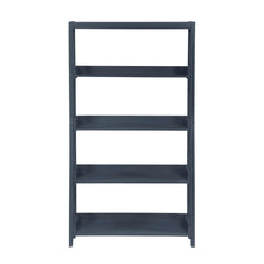 Sloane Blue 4 Fixed Shelves Bookcase - Ornate Home