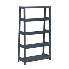 Sloane Blue 4 Fixed Shelves Bookcase - Ornate Home