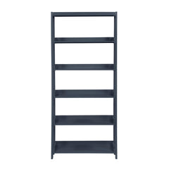 Sloane Blue 5 Fixed Shelves Bookcase - Ornate Home