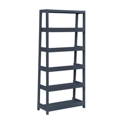Sloane Blue 5 Fixed Shelves Bookcase - Ornate Home