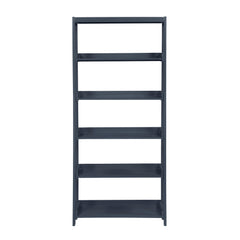 Sloane Blue 5 Fixed Shelves Bookcase - Ornate Home