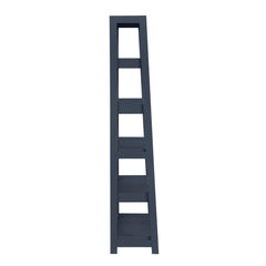 Sloane Blue 5 Fixed Shelves Bookcase - Ornate Home