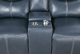 Sloane Blue Reclining Loveseat - Ornate Home