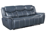 Sloane Blue Reclining Sofa - Ornate Home